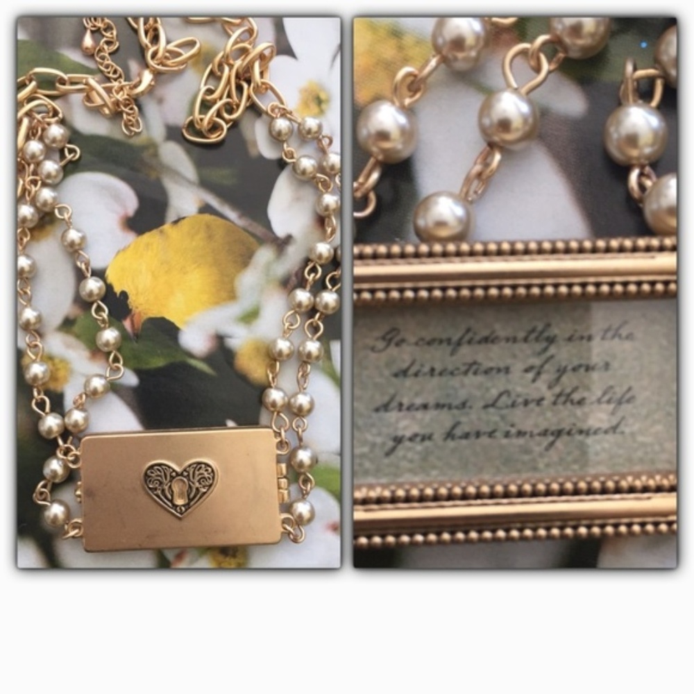 Vintage Inspired Inspirational Locket Necklace